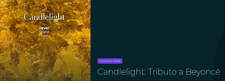 reprodução oficial Candlelight: Tributo a Beyoncé