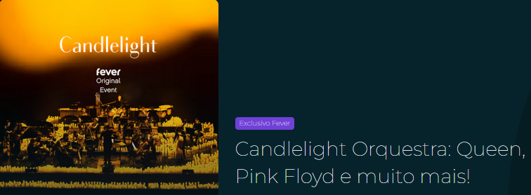 Candlelight Orquestra: Queen, Pink Floyd e muito mais!