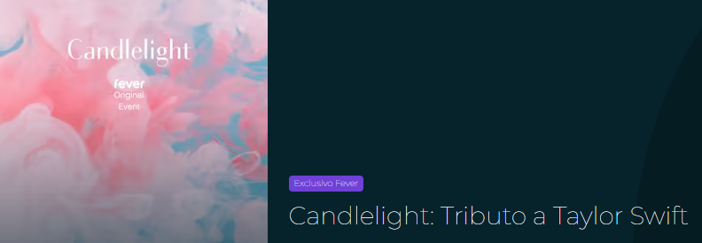 reprodução oficial Candlelight: Tributo a Taylor Swift