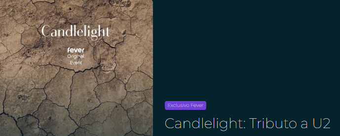 reprodução oficial Candlelight: Tributo a U2