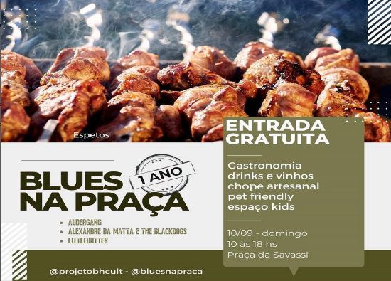 reprodução Instagram "Aniversário 01 ano" Blues na Praça