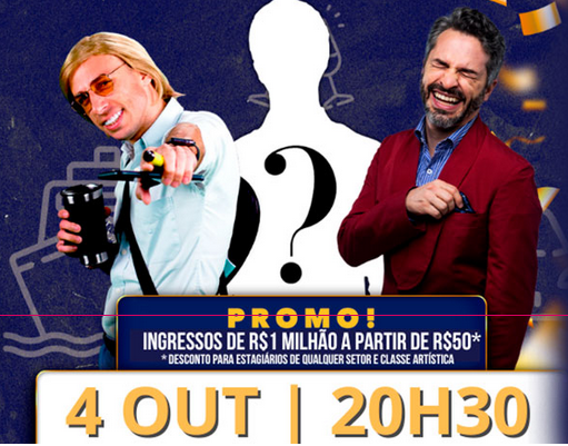 Espetáculo: "Muito chiques" com Bruno Motta e Jorginho Beach Tennis 