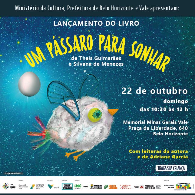 Lançamento do livro "Um pássaro para sonhar" 