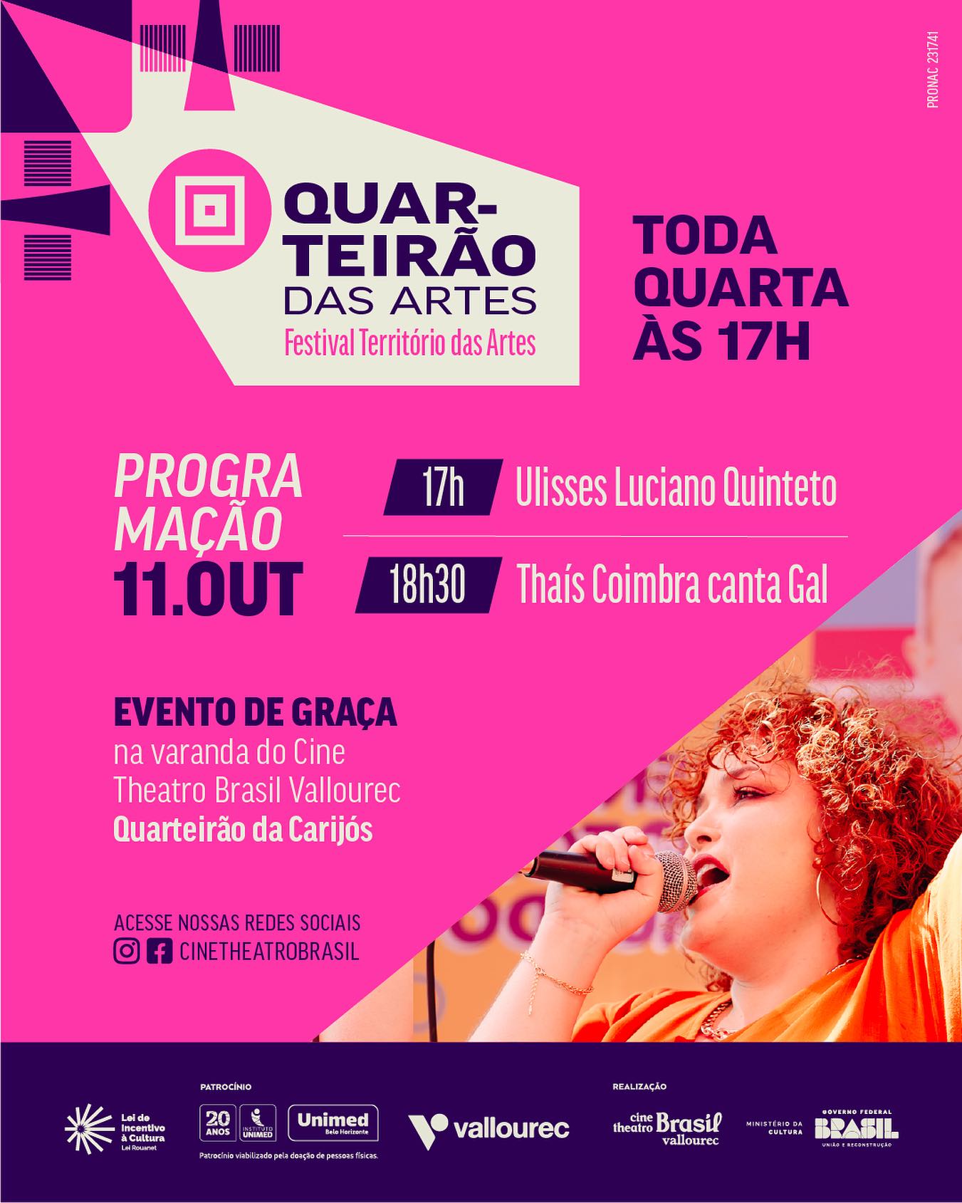Quarteirão das Artes no Cine Theatro Brasil Vallourec