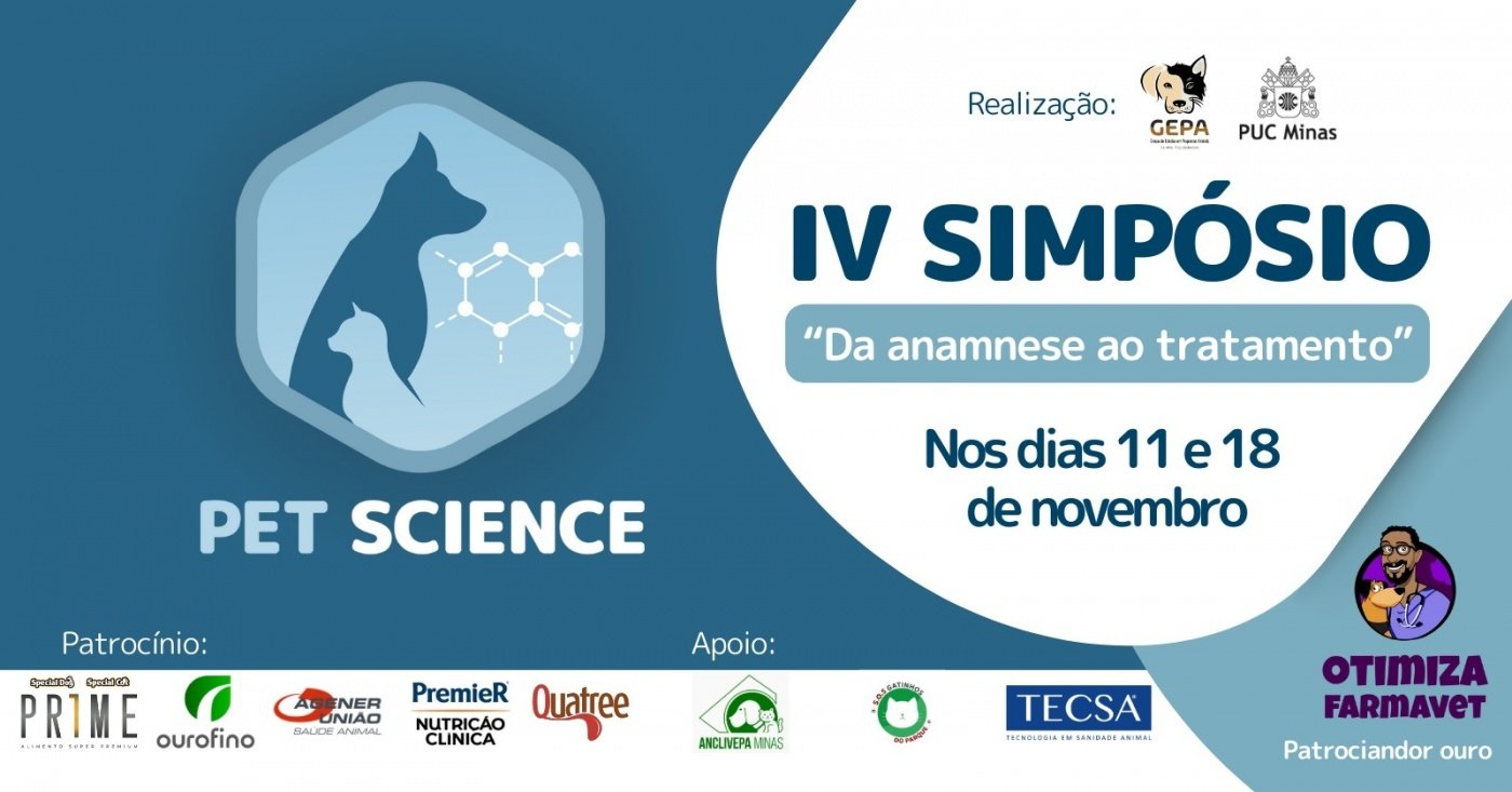 IV Simpósio Pet Science - "Da anamnese ao tratamento"