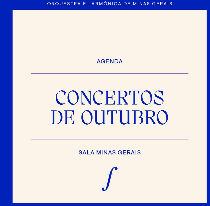 Concertos de Outubro - Orquestra Filarmônica de MG