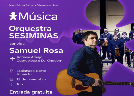 reprodução oficial Show: Vivo Música "Orquestra Sesiminas convida Samuel Rosa"