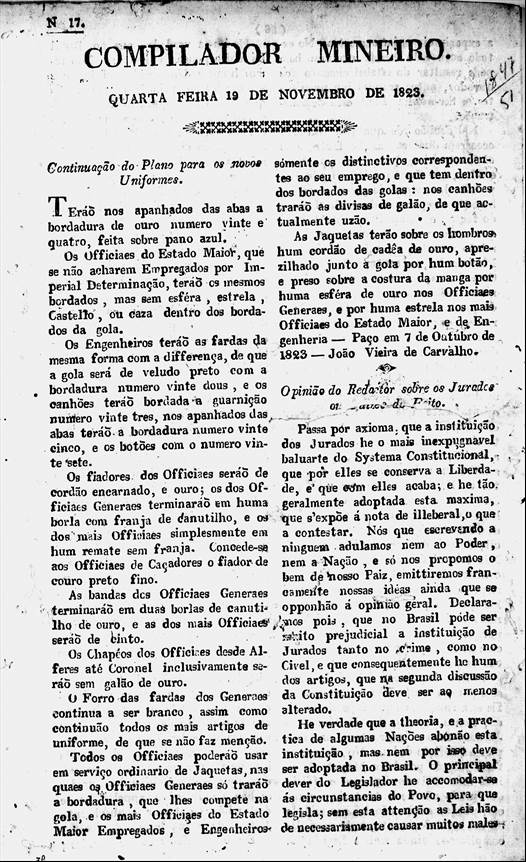 Seminário Compilador Mineiro - 200 anos