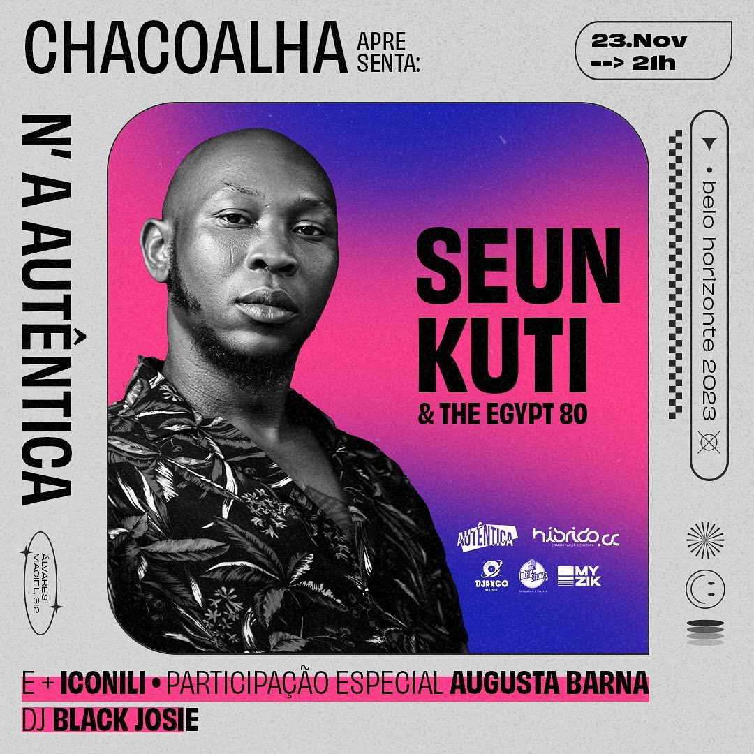 Reprodução: Instagram Show: Seun Kuti & Egypt 80