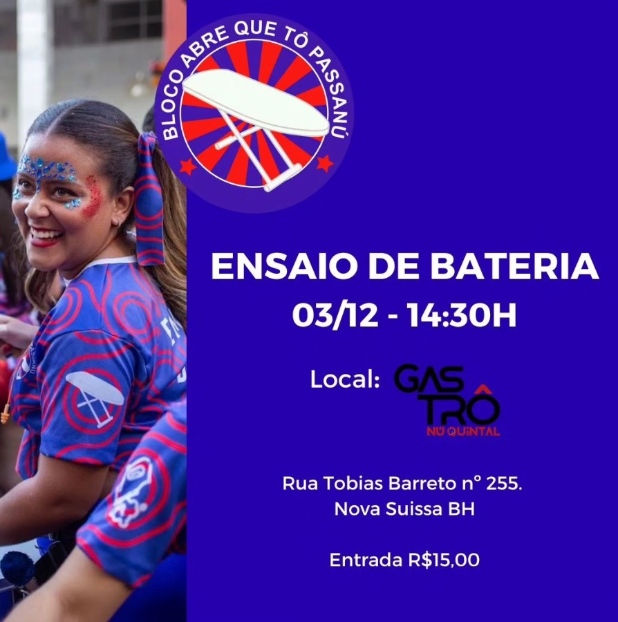 Ensaio: Bloco Abre que To Passanu