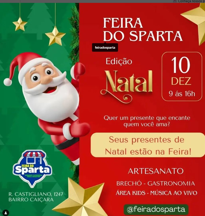 Feira do Sparta - Edição Natal