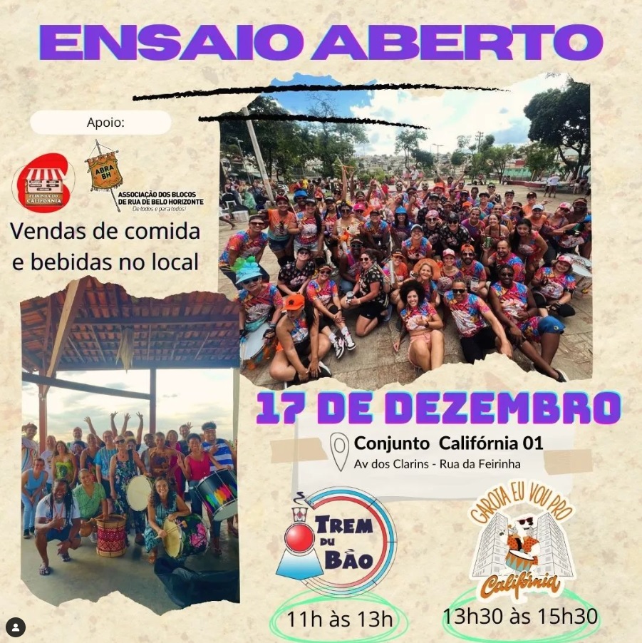 Ensaio: Blocos Trem du Bão e Garota eu vou pro Califórnia 