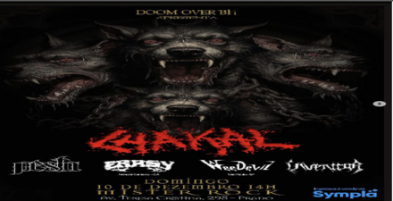 reprodução oficial Show: Banda de Trash Metal "Chakal"
