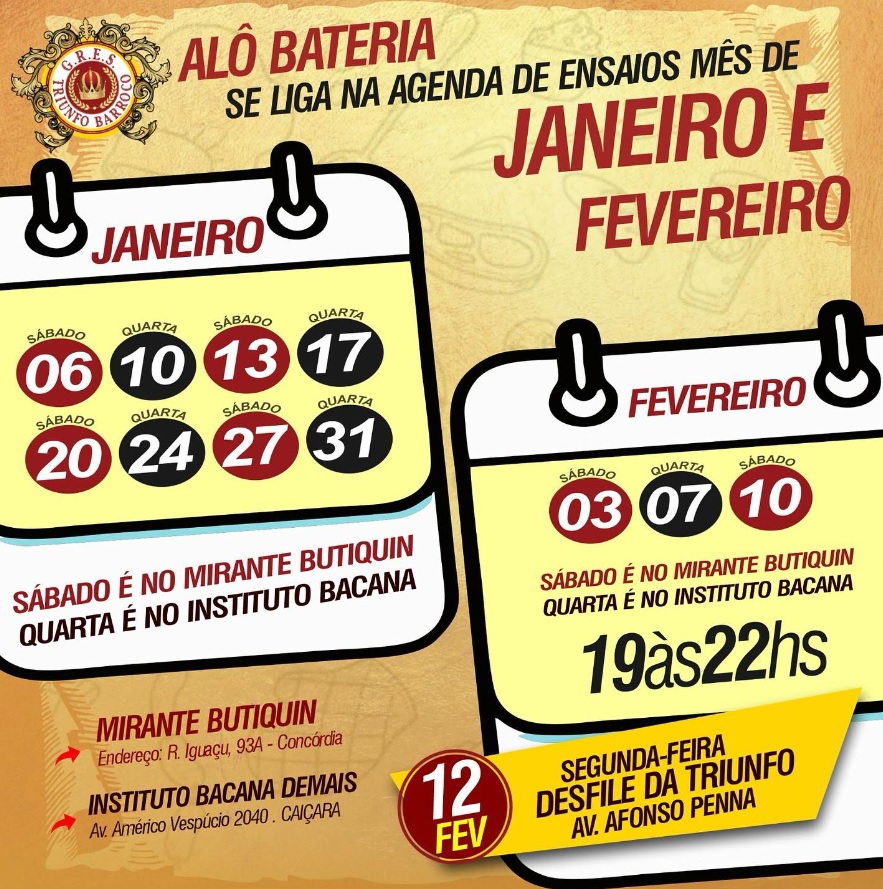 Ensaios aberto da Triunfo