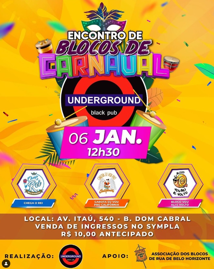 Reprodução: Instagram Encontro de blocos de carnaval