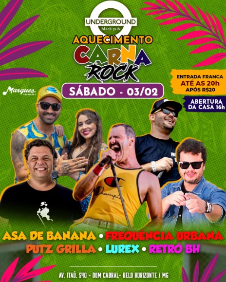 Ensaio e Carna Rock com Bloco Putz Grilla Oficial