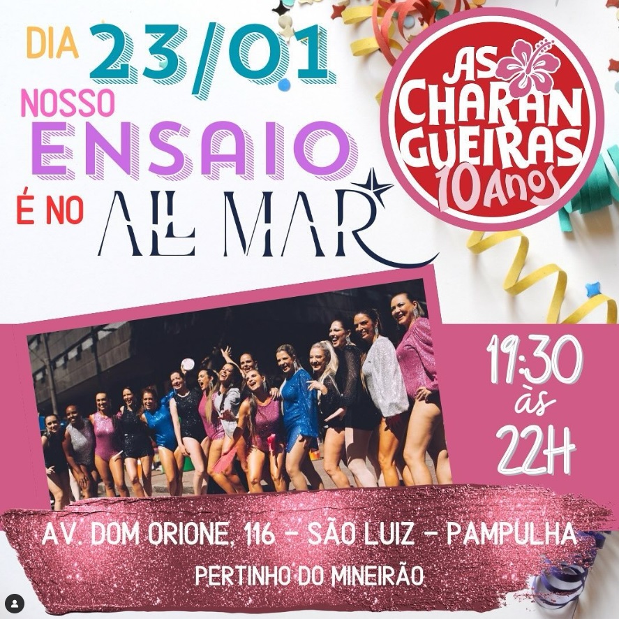 Ensaio e Desfile: Bloco Charangueiras 