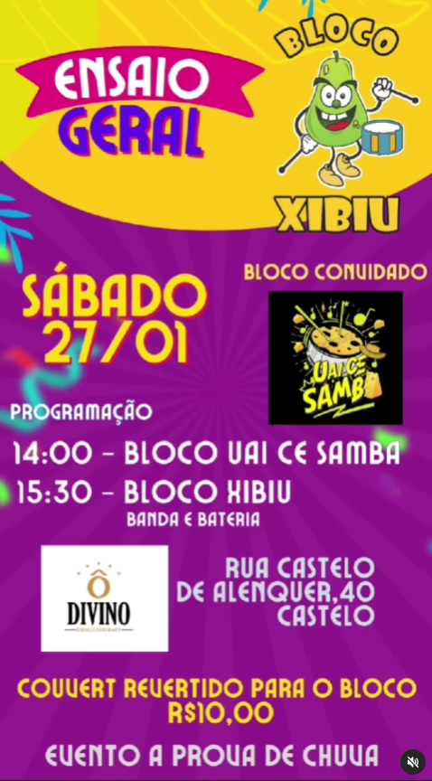 Ensaio geral: Bloco do Xibiu 