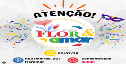 reprodução oficial Cortejo: Bloco Flor e Amar