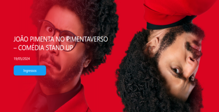 reprodução oficial Standy up: "Pimentaverso" de João Pimenta