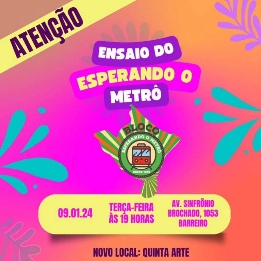 Ensaio: Bloco Metrô