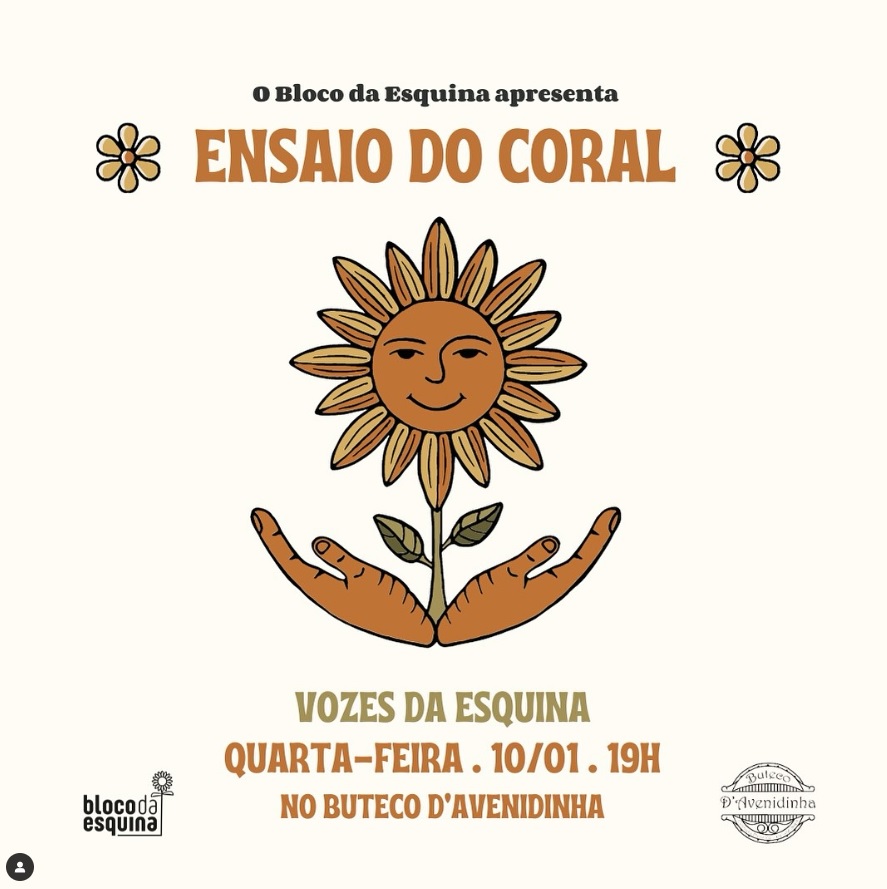 Bloco da Esquina: Ensaio do Coral 