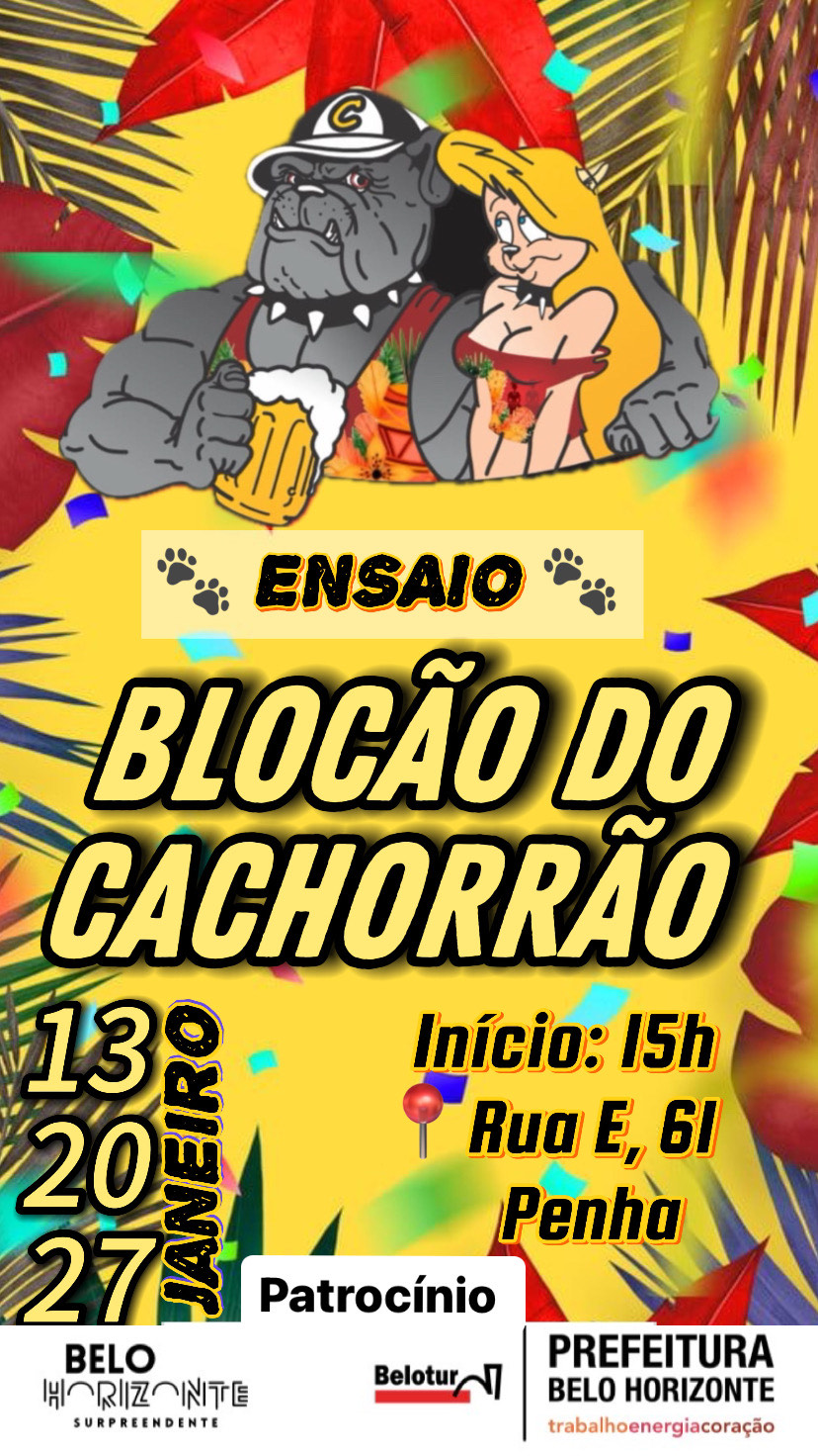 Ensaio e Desfile: Bloco do Cacchorrão