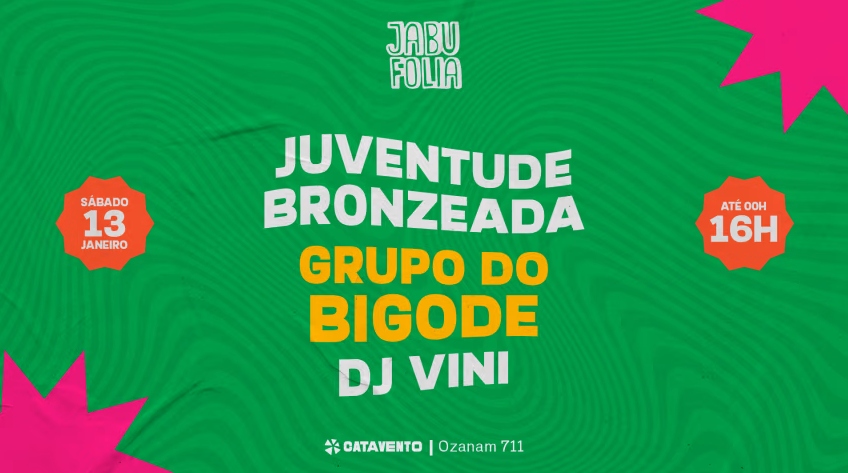 Reprodução Oficial JABUFOLIA 2024: Juventude Bronzeada - Grupo do Bigode - Dj Vini