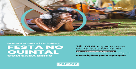 Oficina: Festa no Quintal com Sara Brito