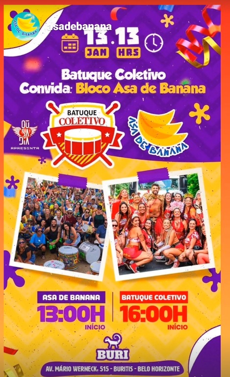 Ensaios: Batuque Coletivo e Asa de Banana