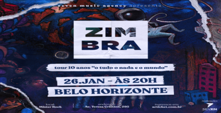 reprodução oficial Show: Zimbra