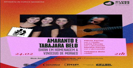 Show "Vinicius: Amaranto e Tabajara Belo"