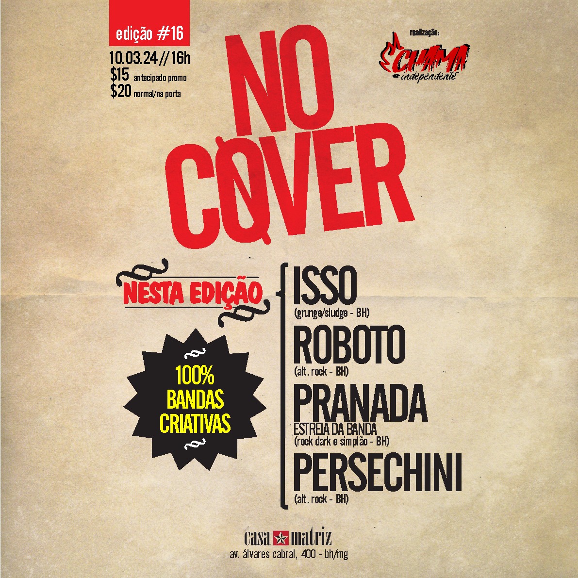 Festa: No Cover
