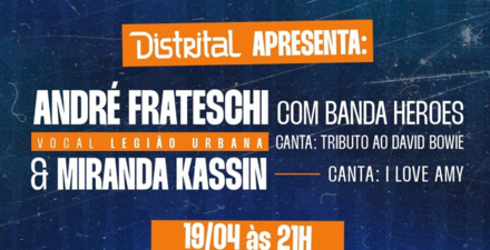 Show: "Tributo a David Bowie" com André Frateschi e Banda Heroes