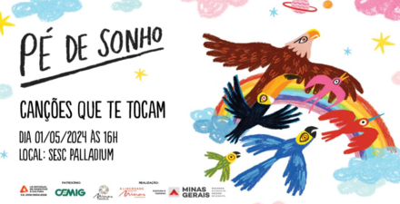 reprodução oficial Show: Pé de Sonho " “Canções que te tocam (e que a gente não toca)”