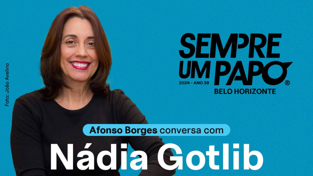 reprodução oficial Sempre Um Papo recebe Nádia Gotlib