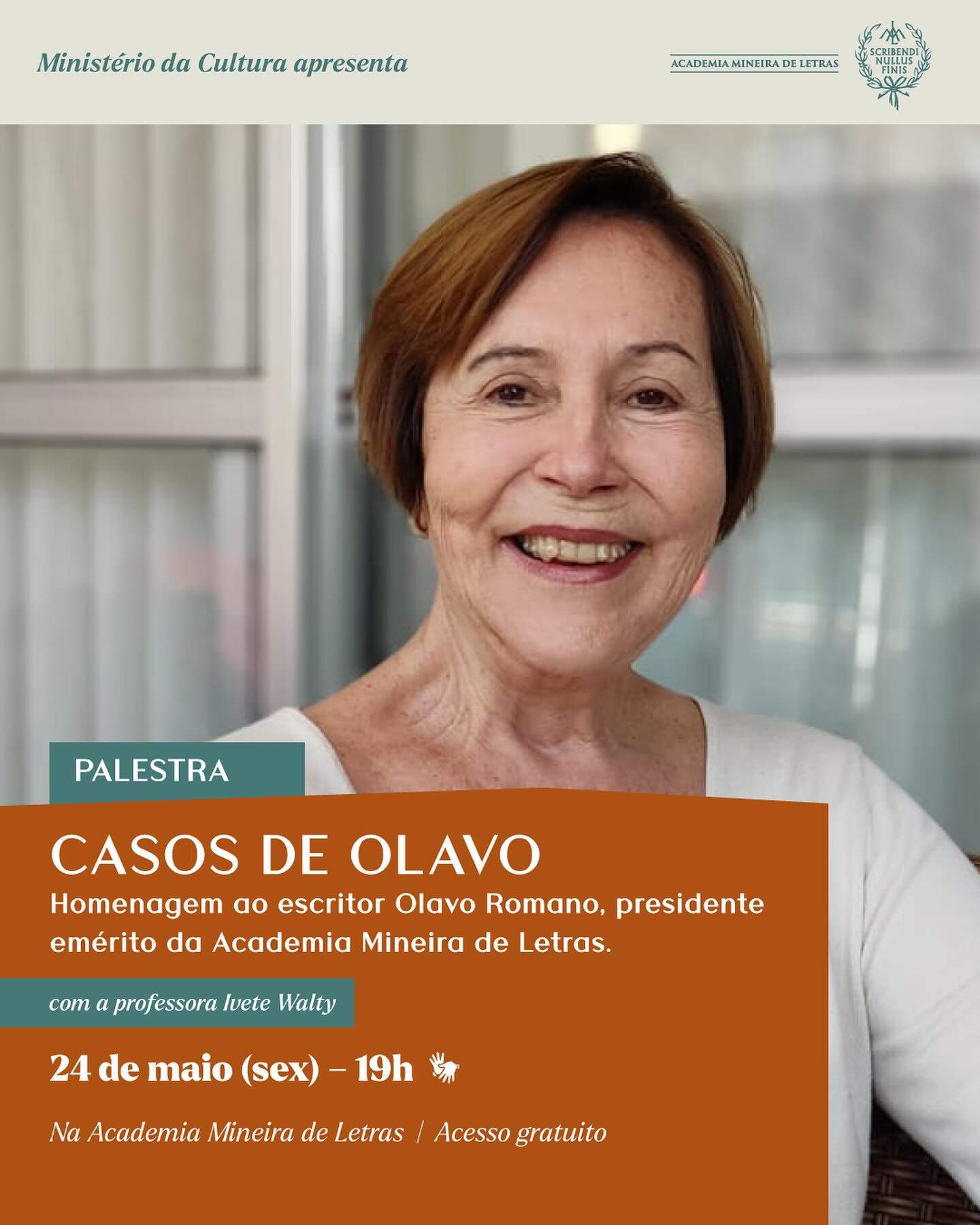 Palestra: "Casos de Olavo" com Ivete Walty