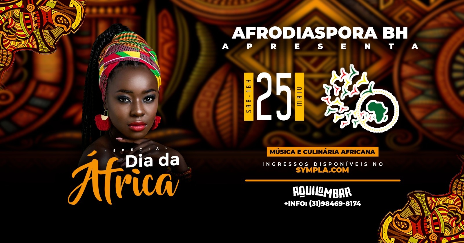 Divulgação/Sympla Adiáspora BH: Especial dia da África