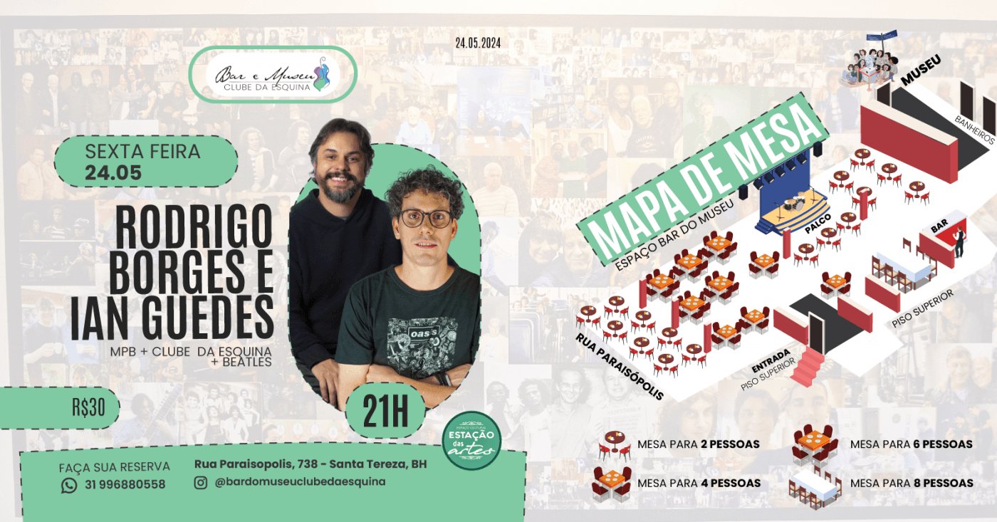 Show com Rodrigo Borges e Ian Guedes