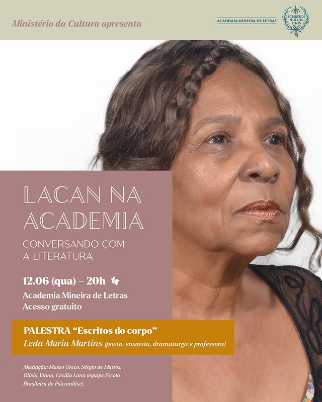 Palestra - "Escritas do Corpo" com a Leda Maria Martins