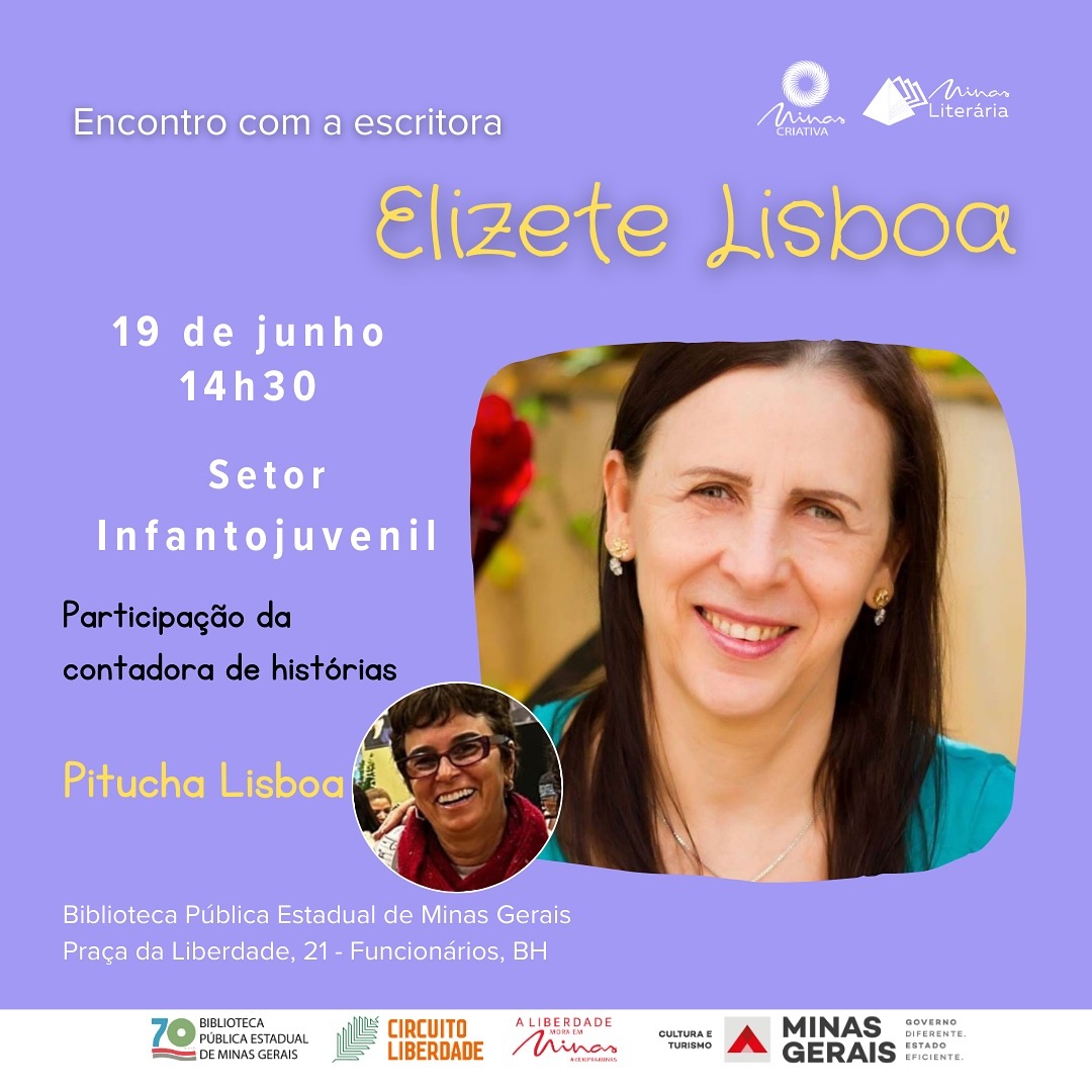 Reprodução/Instagram Encontro com a Escritora Elizete Lisboa