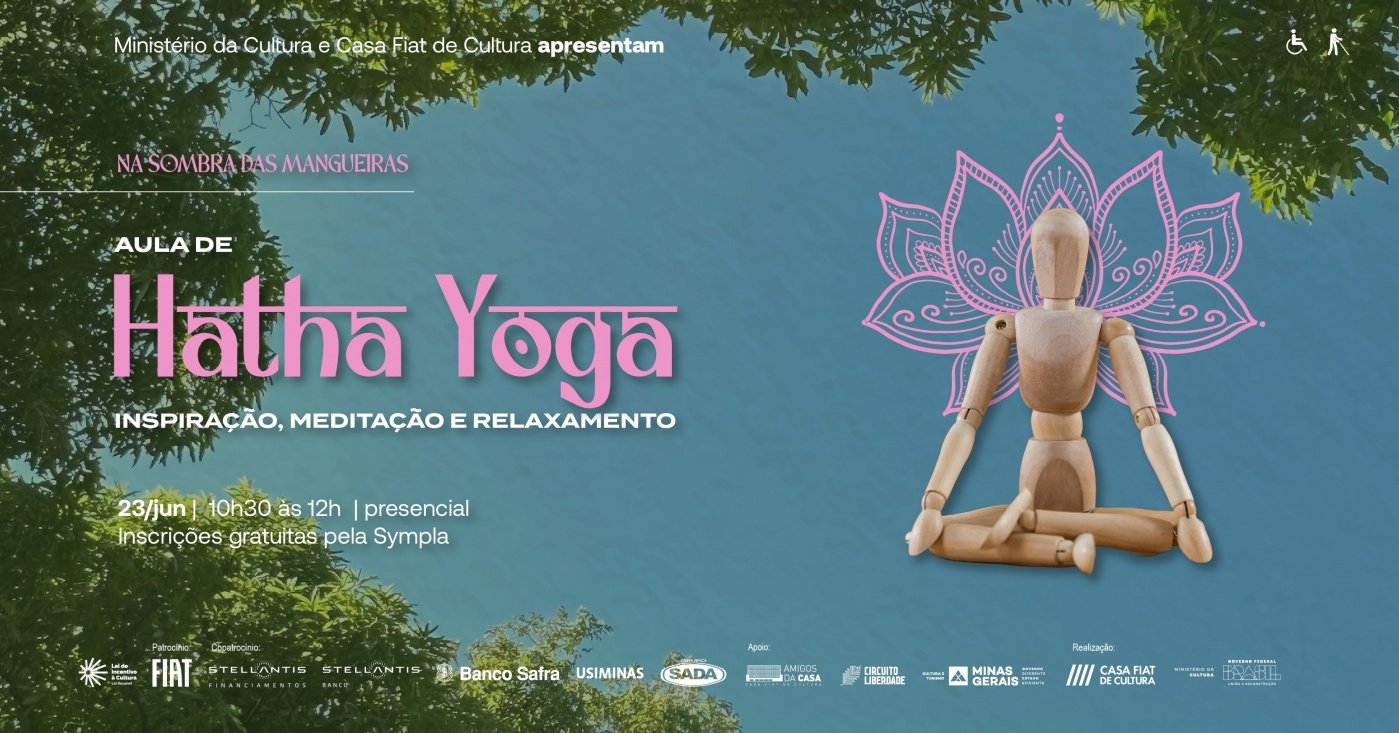 Reprodução Sympla Aula de hatha yoga