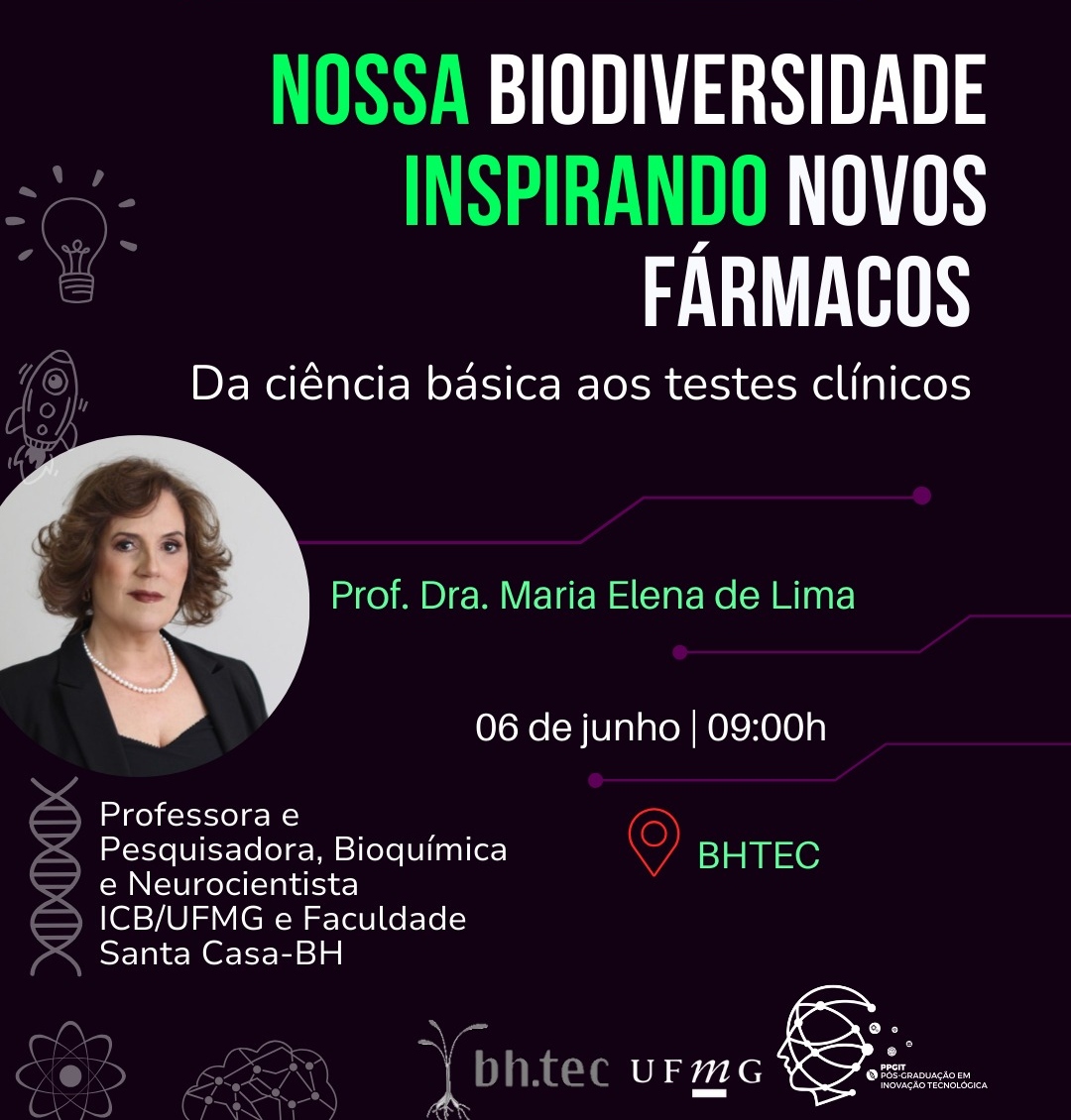Palestra: Nossa Biodiversidade Inspirando Novos Fármacos: da ciência básica aos testes clínicos