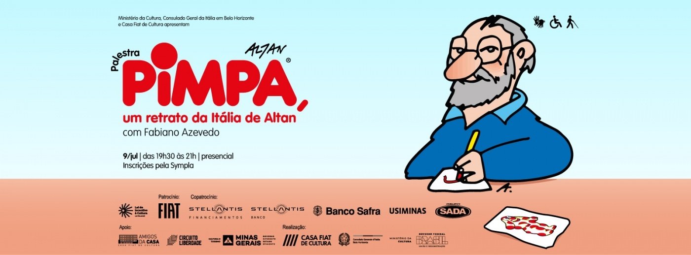 Palestra: Pimpa um retrato da Itália de Altan com Fabiano Azevedo