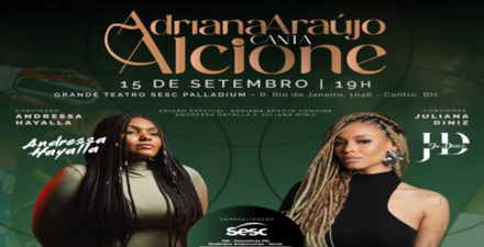 reprodução oficial Show: Adriana Araújo Canta Alcione com Andressa Hayalla e Juliana Diniz