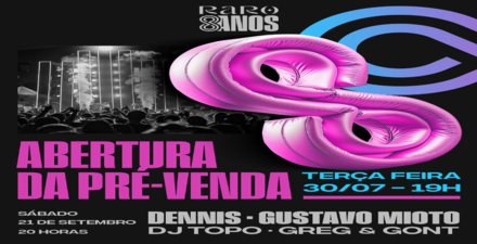 reprodução oficial Festa: RARO 08 Anos