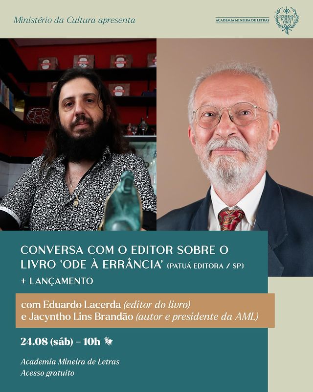 Conversa com Editor sobre o Livro 'Ode à Errância'