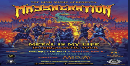 reprodução oficial Show: Massacration "Metal is my life"