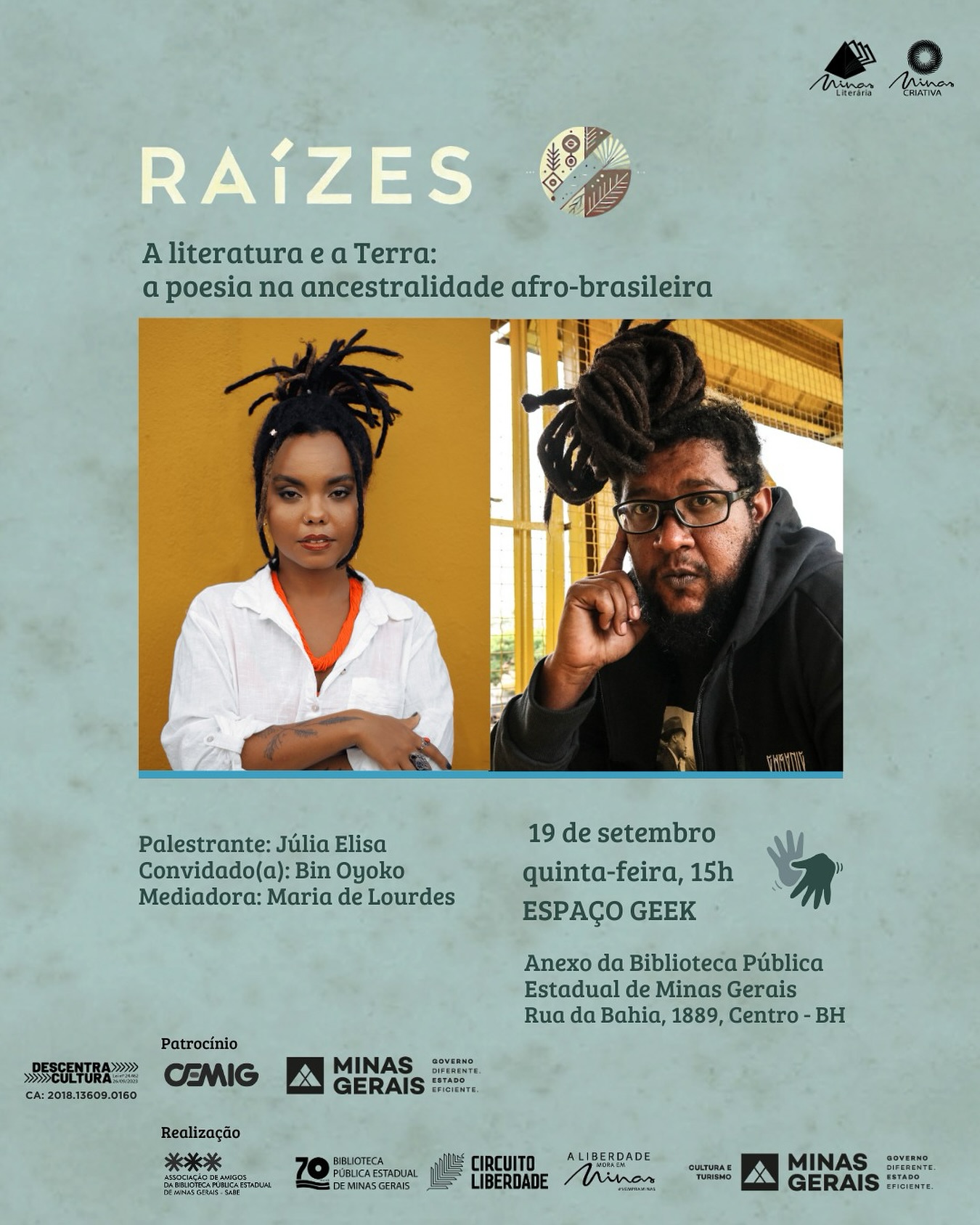 Raízes - A literatura e a Terra: a poesia na ancestralidade afro-brasileira