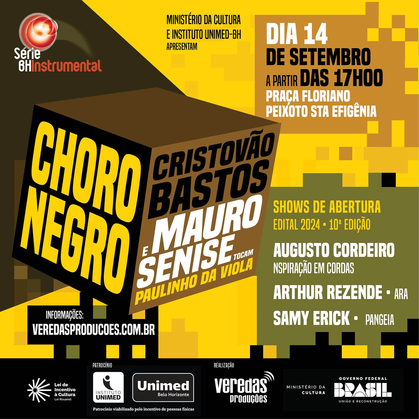 Show "Choro Negro" - Mauro Senise e Cristóvão Bastos 